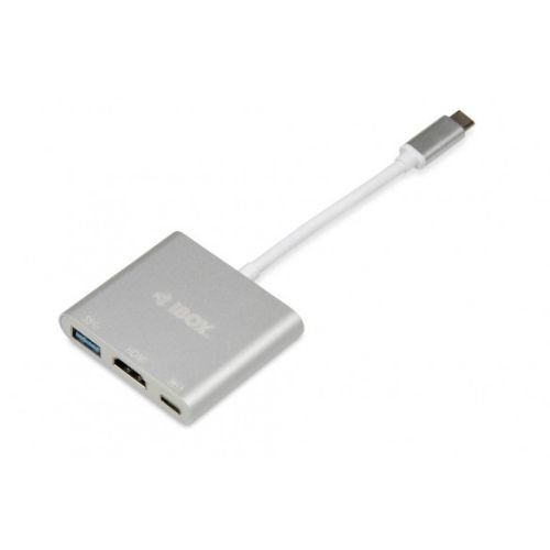 iBox IUH3CFT1 interface hub USB 3.0 (3.1 Gen 1) Type-C 5000 Mbit/s Silver (IUH3CFT1)
