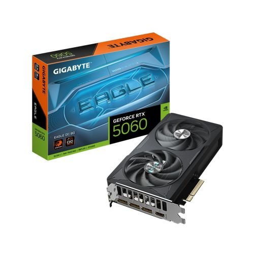GIGABYTE GeForce RTX 5060 EAGLE OC 8G Graphics Card - 8GB GDDR7 (GV-N5060EAGLE OC-8GD)