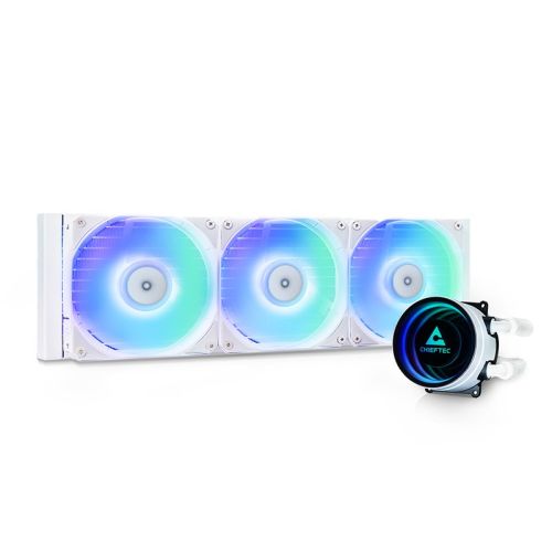 Chieftec CLC-360-RGB-W computer cooling system Computer case All-in-one liquid cooler 12 cm White (CLC-360-RGB-W)