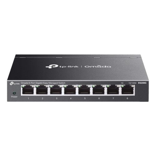 TP-Link Omada ES208G network switch Managed L2 Gigabit Ethernet (10/100/1000) Black (ES208G)
