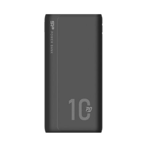 SILICON POWER QP15 Powerbank External battery 10000 mAh 2x USB QC 3.0 1x USB-C PD (SP10KMAPBKQP150K) Black (SP10KMAPBKQP150K)