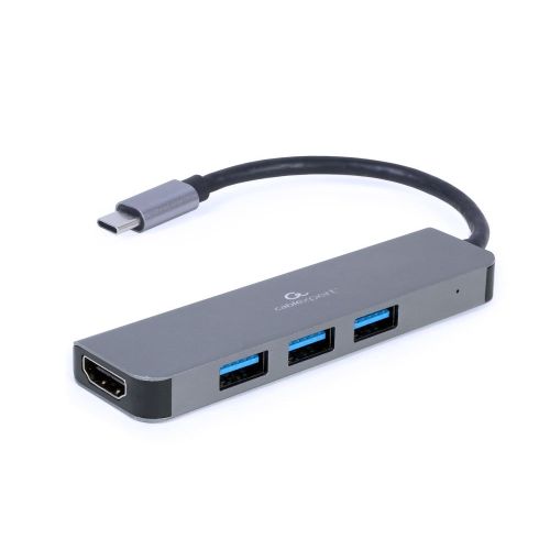 Gembird A-CM-COMBO2-01 USB Type-C 2-in-1 multi-port adapter (Hub + HDMI) (A-CM-COMBO2-01)