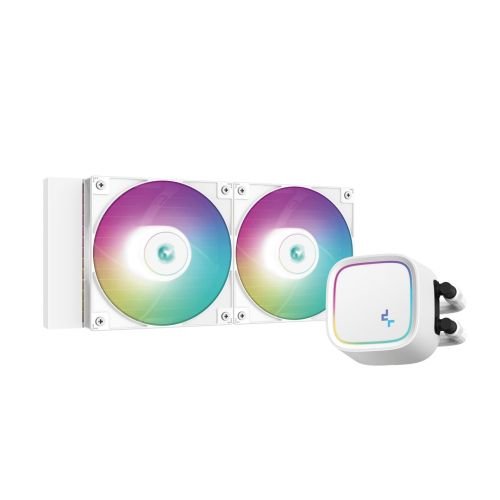 DeepCool LE520 WH Processor All-in-one liquid cooler 12 cm White 1 pc(s) (R-LE520-WHAMMN-G-1)