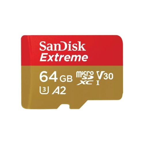 SanDisk Extreme 64 GB MicroSDXC UHS-I Class 10 (SDSQXAH-064G-GN6MA)