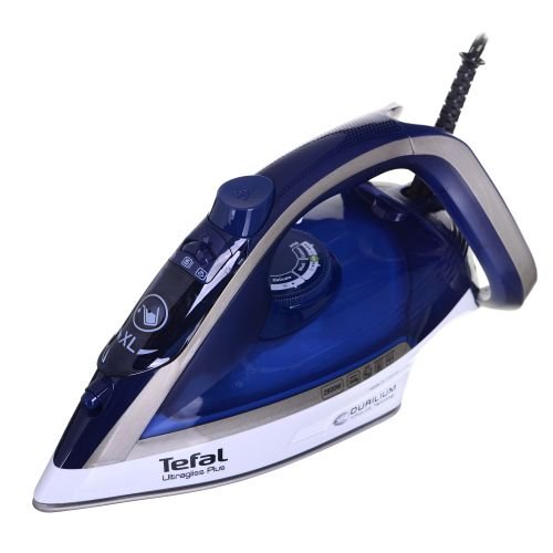 Tefal Ultimate Pure FV6812E0 iron Steam iron 2800 W Blue, Silver (FV6812E0)