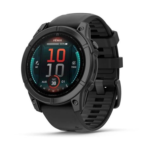 Garmin Fenix E 3.3 cm (1.3") AMOLED 47 mm Digital 454 x 454 pixels Touchscreen Black Wi-Fi GPS (satellite) (010-03025-01)