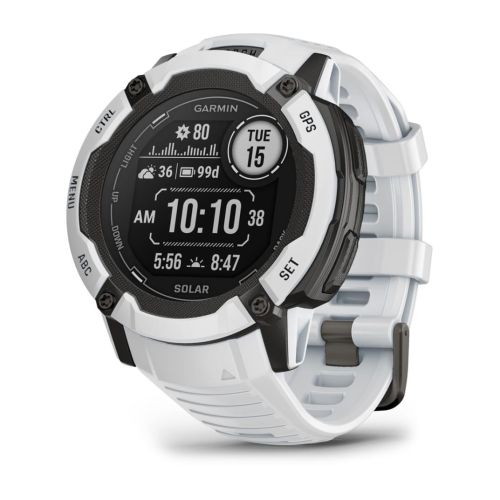 Garmin Instinct 2X Solar 2.79 cm (1.1") MIP 50 mm Digital 176 x 176 pixels Touchscreen White GPS (satellite) (010-02805-04)