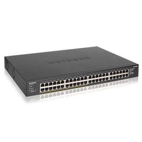Netgear GS348PP Unmanaged Gigabit Ethernet (10/100/1000) Power over Ethernet (PoE) Black (GS348PP-100EUS)