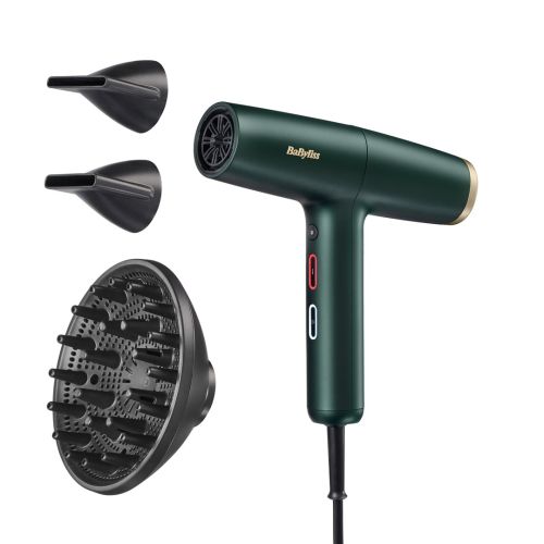 BaByliss Air Power Pro hair dryer 1700 W Gold, Green (D6555DE)