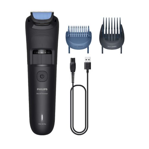 Philips Beard Trimmer 3000 Series BT3620/15 Beard grooming with rounded tip blades (BT3620/15)