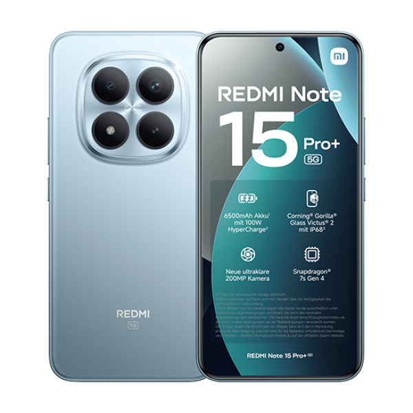 Xiaomi Redmi Note 15 Pro+ 5G Dual Sim 12GB RAM 512GB - Blue Xiaomi Redmi Note 15 Pro+ 5G Dual Sim 12GB RAM 512GB - Blue