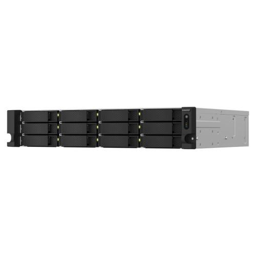 QNAP TS-1264U-RP NAS Rack (2U) Ethernet LAN Aluminium, Black (TS-1264U-RP-8G)