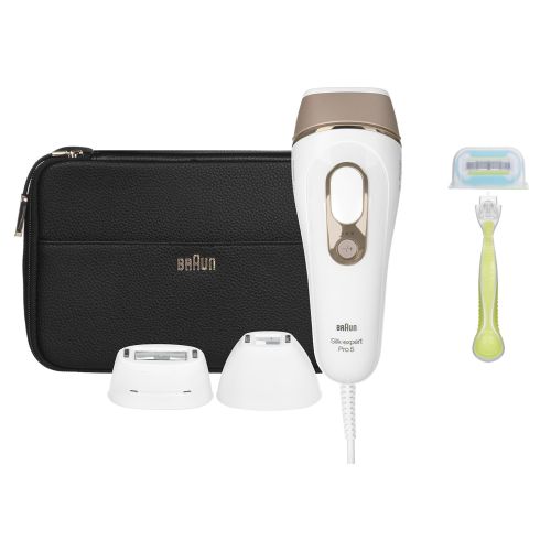 BRAUN Silk-expert Pro 5 PL5243 IPL Depilator IPL hair removal system White, Gold (PL5243)