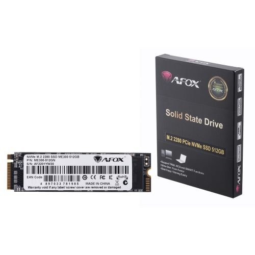 AFOX SSD M.2 PCI-EX4 512GB INTEL TLC 1,7 GB/S NVME (ME300-512GN)