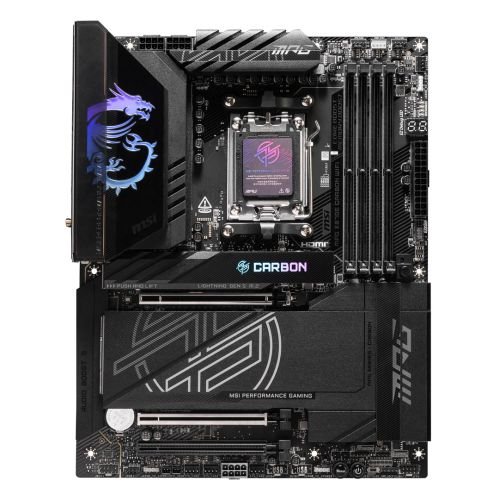 MSI MPG X870E CARBON WIFI motherboard AMD X870E Socket AM5 ATX (MPG X870E CARBON WIFI)