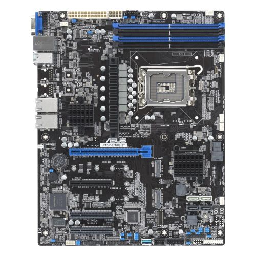 Asus P13R-E/10G-2T 1x LGA1700 Intel Xeon E-24XX C266 motherboard (4xDIMM, 8x SATA, 2xM.2, 2x10GbE, ASMB11-iKVM, ATX) (90SB0CY0-M0UAY0)