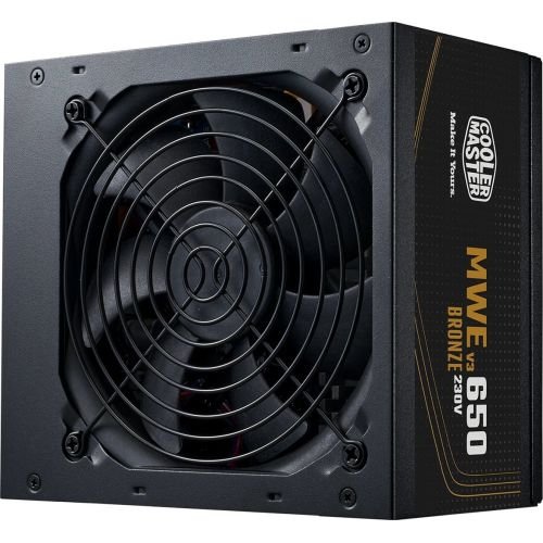 Cooler Master MWE Bronze 650 V3 230V power supply unit 650 W 24-pin ATX ATX Black (MPE-6501-ACABW-3BEU)