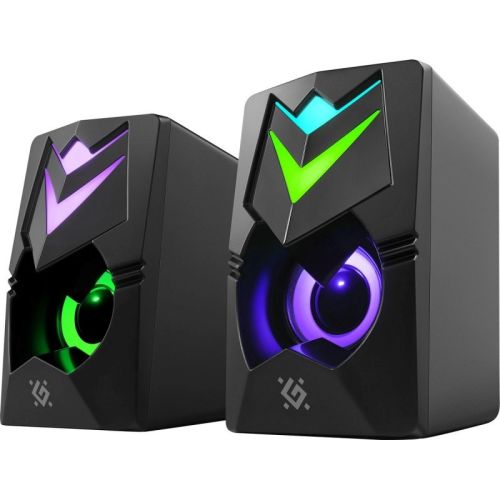 PC Speakers 2.0 DEFENDER J4 2.0 6W LED USB black (65964)