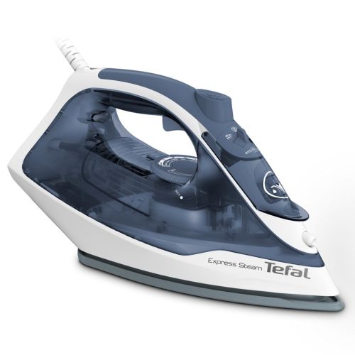 Tefal Express Steam FV2837 Dry & Steam iron Cerilium soleplate 2400 W Blue, Grey, White (FV2837E0)