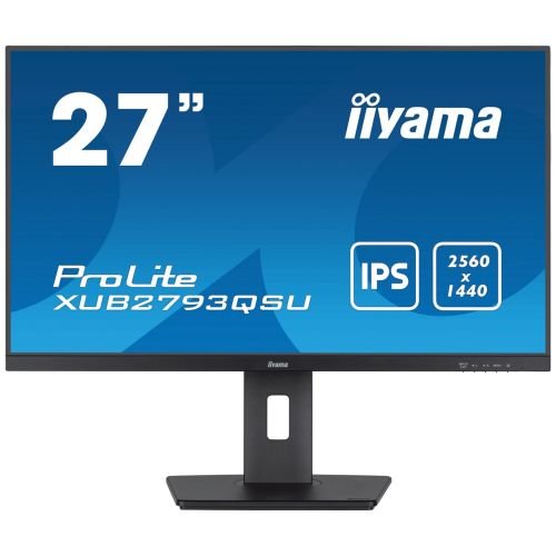 iiyama XUB2793QSU-B7 computer monitor 68.6 cm (27") 2560 x 1140 pixels Wide Quad HD LED Black (XUB2793QSU-B7)