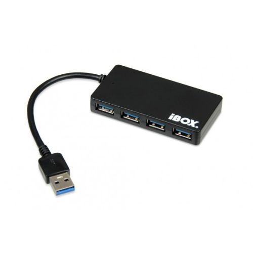 iBox IUH3F56 interface hub USB 3.0 (3.1 Gen 1) Type-A 5000 Mbit/s Black (IUH3F56)
