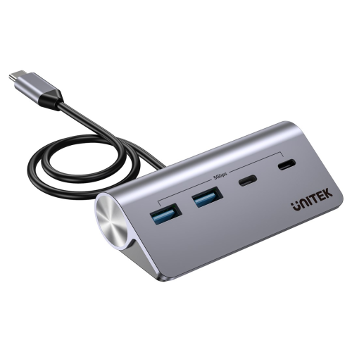 UNITEK ALUMINIUM USB-C HUB 2X USB-A 2X USB-C 5GBPS (H1337AGY01)