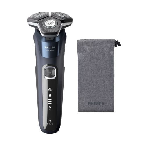 Philips SHAVER Series 5000 S5885/10 men's shaver Rotation shaver Trimmer Black, Blue (S5885/10)