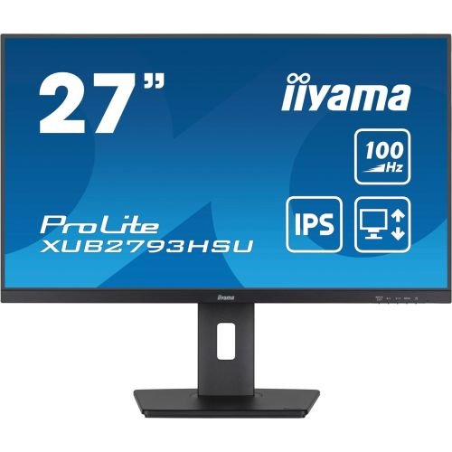 iiyama ProLite XUB2793HSU-B7 computer monitor 68.6 cm (27") 1920 x 1080 pixels Full HD LED Black (XUB2793HSU-B7)