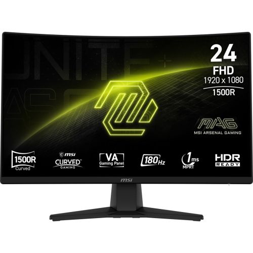 MSI MAG 242C computer monitor 59.9 cm (23.6") 1920 x 1080 pixels Full HD LCD Black (MAG 242C)