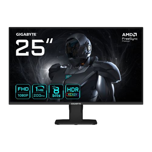 GIGABYTE GS25F2 25" FHD Gaming Monitor - 1920 x 1080, 200Hz, 1ms, 300 cd/m², Display HDR 10, HDMI 2.0, Displayport 1.4 (GS25F2)