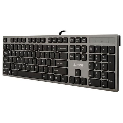 A4Tech KV-300H keyboard USB QWERTY Black,Grey (A4TKLA39976)