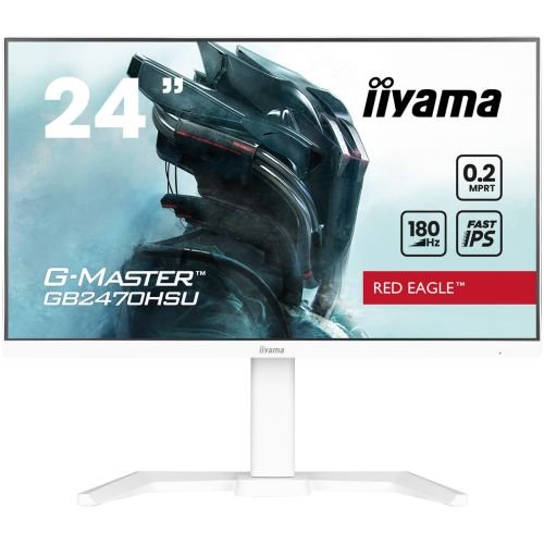 iiyama G-MASTER GB2470HSU-W6 computer monitor 60.5 cm (23.8") 1920 x 1080 pixels Full HD LED White (GB2470HSU-W6)