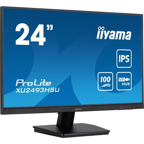 iiyama ProLite XU2493HSU-B7 computer monitor 60.5 cm (23.8") 1920 x 1080 pixels Full HD LED Black (XU2493HSU-B7)