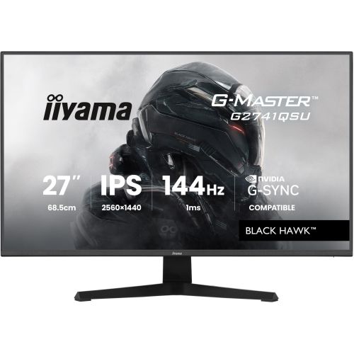iiyama G-MASTER G2741QSU-B1 computer monitor 68.6 cm (27") 2560 x 1440 pixels Black (G2741QSU-B1)