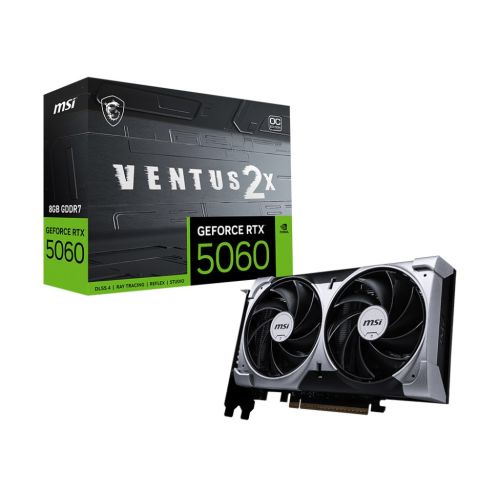 MSI GeForce RTX 5060 8G VENTUS 2X OC NVIDIA 8 GB GDDR7 (RTX 5060 8G VENTUS 2X OC)
