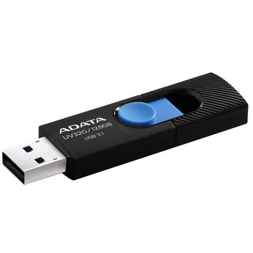 ADATA UV320 USB flash drive 128 GB USB Type-A 3.2 Gen 1 (3.1 Gen 1) Black, Blue (AUV320-128G-RBKBL)
