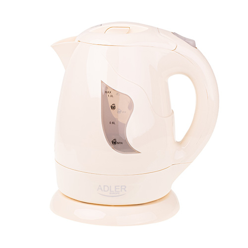 Adler AD 08b electric kettle 1 L Beige 850 W (AD 08b)