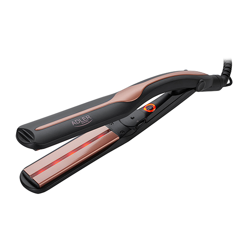 Adler AD 2318 hair styling tool Straightening iron Warm Black, Coral 120 W (AD 2318)