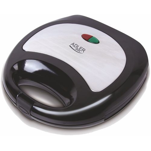 Adler AD 3015 sandwich maker 750 W Black,Silver (AD 3015)