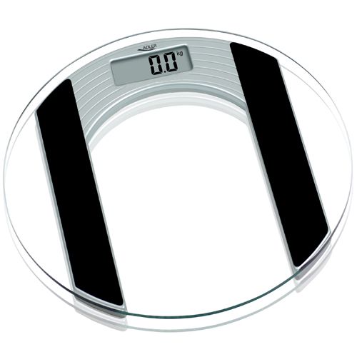Adler AD 8122 Electronic personal scale Oval Black,Transparent (AD 8122)
