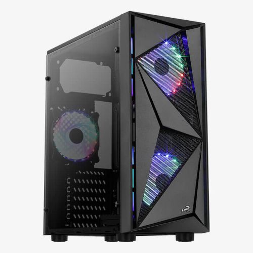 Aerocool Glider Cosmo-A-BK-v2 Midi Tower Black (AEROPGSGLIDER-2RGB-A)