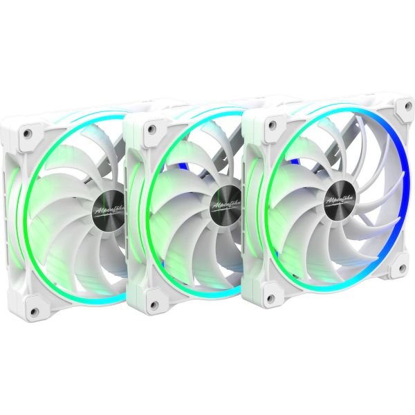 Alpenföhn Wing Boost 3 ARGB White Edition 140x140x25 white, pack of 3, incl. remote control, RF receiver, RGB splitter, PWM splitter (84000000171) Alpenföhn Wing Boost 3 ARGB White Edition 140x140x25 white, pack of 3, incl. remote control, RF receiver, RGB splitter, PWM splitter (84000000171)