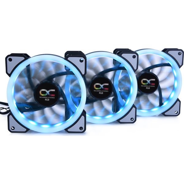 Alphacool Eiszyklon Aurora LUX Digital RGB - 3er Kit 120x120x25mm Pack of 3, including digital RGB LED controller (24804) Alphacool Eiszyklon Aurora LUX Digital RGB - 3er Kit 120x120x25mm Pack of 3, including digital RGB LED controller (24804)