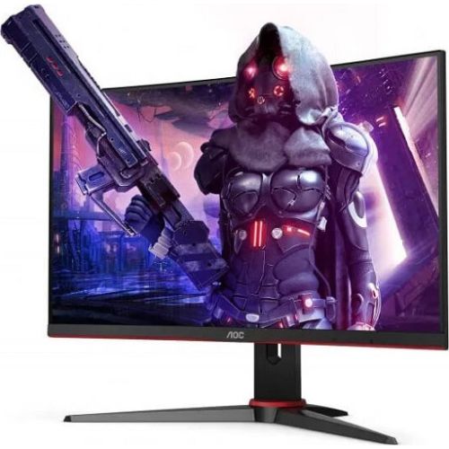 AOC C24G2AE/BK black/red, 165 Hz, AMD Free-Sync, FullHD, 165Hz Panel (C24G2AE/BK)