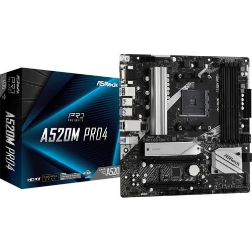 ASRock A520M PRO4  (90-MXBDU0-A0UAYZ)