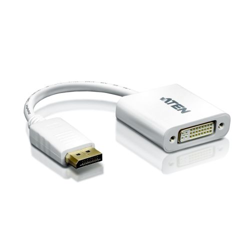 Aten DisplayPort/DVI Adapter DisplayPort Male DVI-I Female White (VC965-AT)