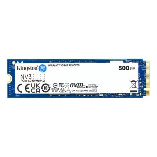 Kingston Technology 500G NV3 M.2 2280 NVMe SSD (SNV3S/500G)