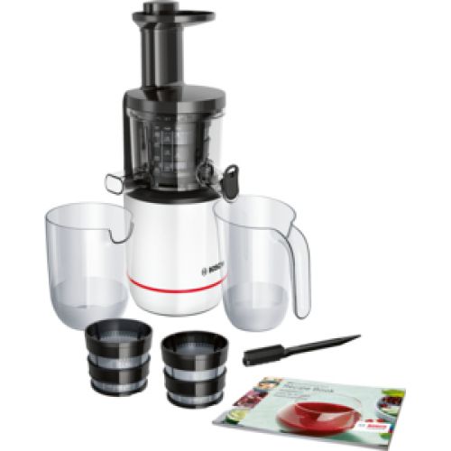 Bosch MESM500W juice maker Slow juicer Black,White 150 W (MESM500W)