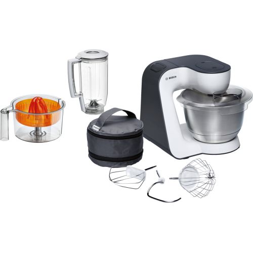 Bosch MUM5 Start Line universal food processor 800 W 3.9 L Orange, Silver, Transparent, White (MUM50123)