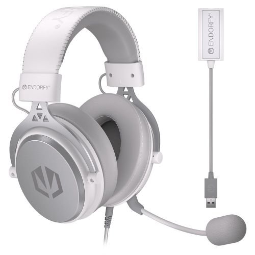 ENDORFY VIRO Plus USB Onyx White Headset Wired Head-band Music/Everyday (EY1A005)
